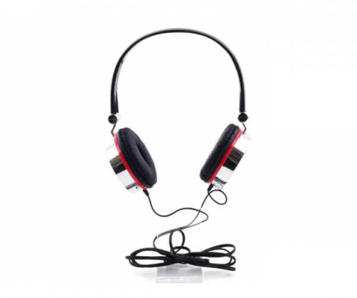 Наушники Gembird MHP-903 Black/Red, Mini jack (3.5 мм), накладные, кабель 1.5 м